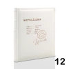 Album na chrzest, wklejany, 60 kremowych stron, personalizowany, 12 wzorów